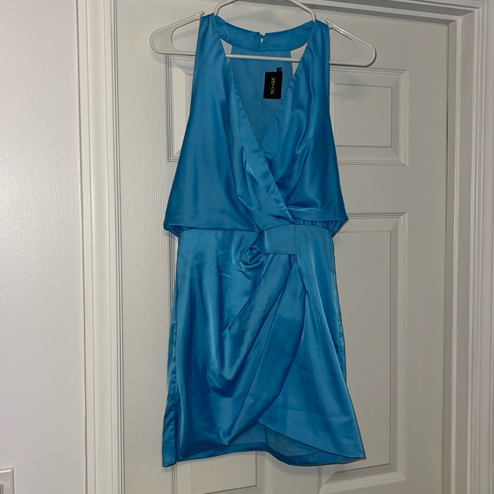 DOBE baby blue mini dress
